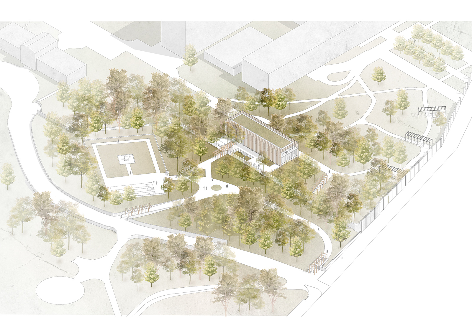 Besuchszentrum für den Gedenkort Friedhof der Märzgefallenen