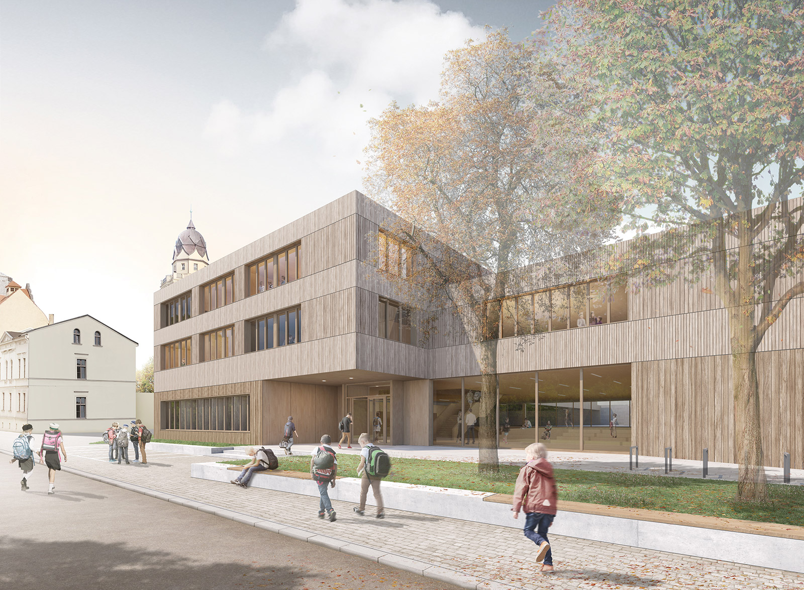 Neubau Grundschule mit Hort und Sporthalle Schimmelstraße Halle/Saale